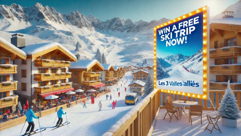 Séjour ski les 3 vallées gratuit à gagner maintenant !