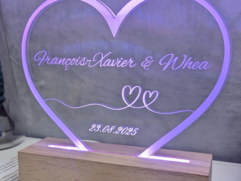 Design Laser - Lampe LED personnalisées