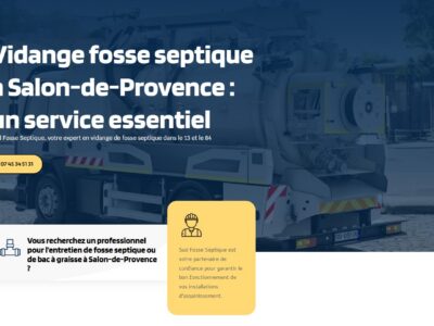 Vidange fosse septique à Salon
