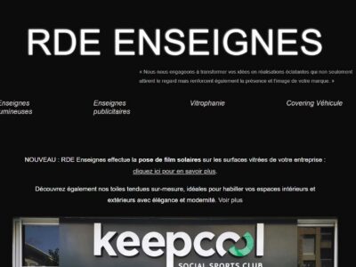 RDE Enseignes : créations et poses de films solaires