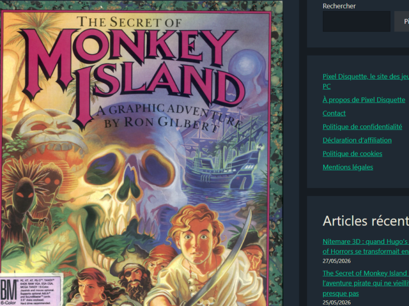 Pixeldisquette.com : plongez dans l'univers nostalgique des jeux PC rétro et de la culture DOS