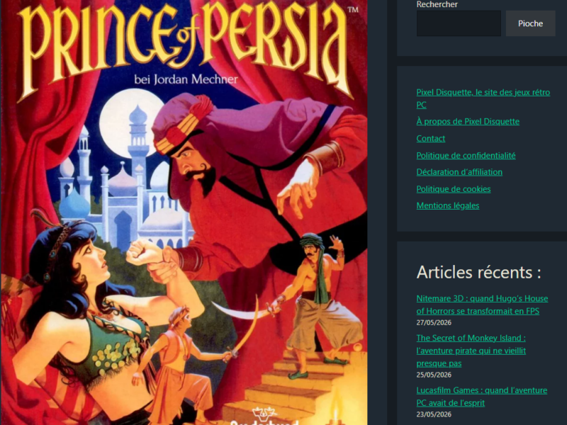 Pixeldisquette.com : plongez dans l'univers nostalgique des jeux PC rétro et de la culture DOS